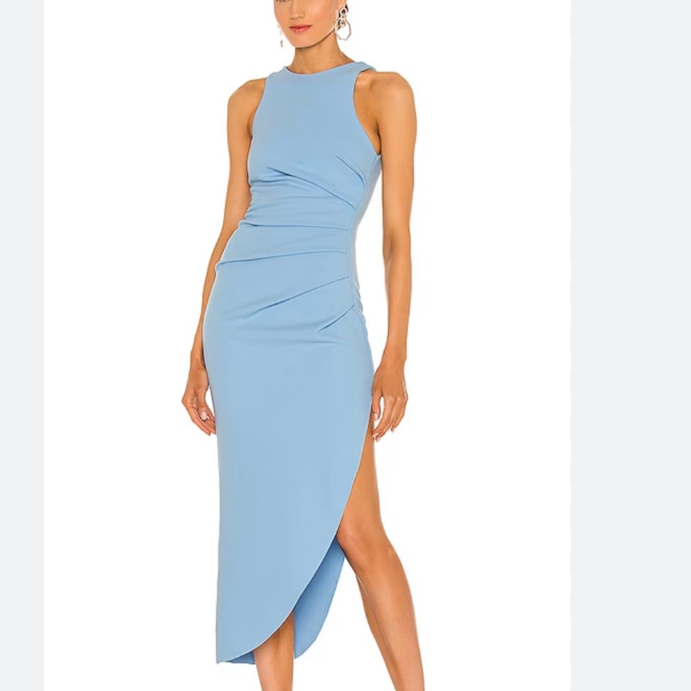 Misha X Revolve Ida Dress in Powder Blue NWT